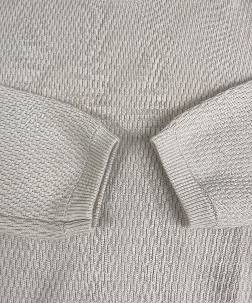 Ron Herman（ロンハーマン）Ron Herman (ロンハーマン) クルーネックワッフルニット 3210800257 ベージュ サイズ:XSの古着・服飾アイテム