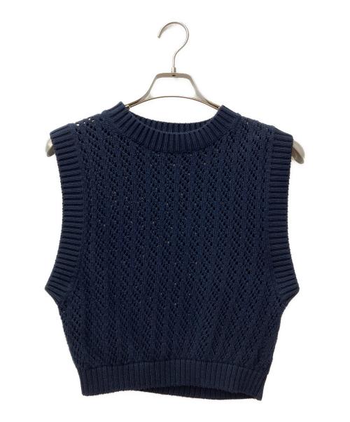 TEN（テン）TEN (テン) Ron Herman (ロンハーマン) Cotton Knit Vest ネイビー サイズ:Freeの古着・服飾アイテム