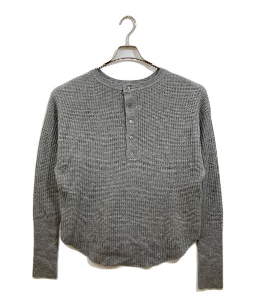 L'appartement（アパルトモン）L'appartement (アパルトモン) Cashmere Thermal Knit グレー サイズ:FREEの古着・服飾アイテム