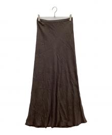 EVERYDAY I LIKE.（エヴリデイ アイ ライク）の古着「Cu/R マキシスカート」｜ブラウン