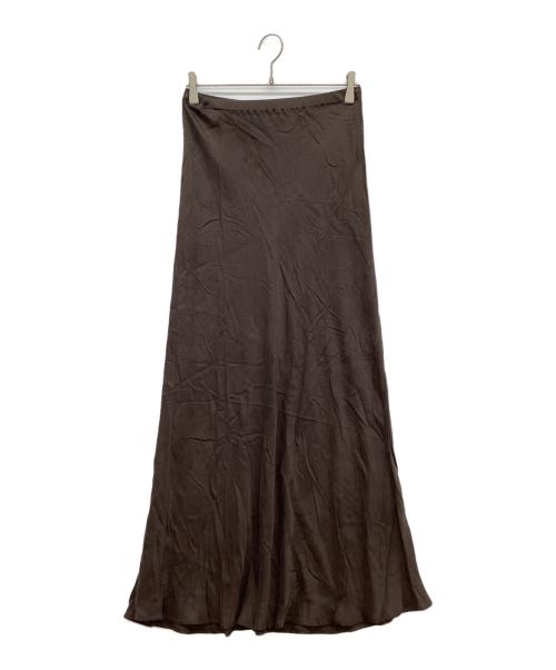 EVERYDAY I LIKE.（エヴリデイ アイ ライク）EVERYDAY I LIKE. (エヴリデイ アイ ライク) Cu/R マキシスカート ブラウン サイズ:FREEの古着・服飾アイテム