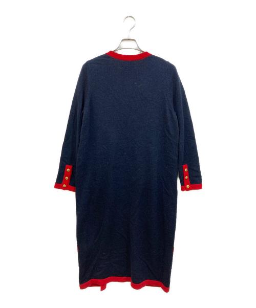 MADISON BLUE（マディソンブルー）MADISON BLUE (マディソンブルー) カシミヤ混ロングカーディガン ネイビー サイズ:Sの古着・服飾アイテム