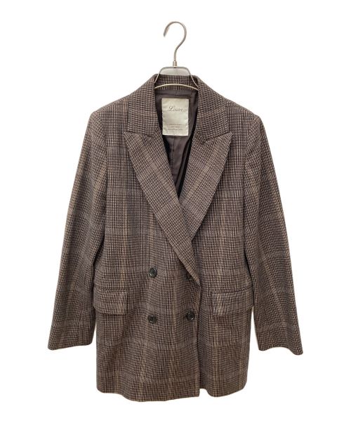 Lisiere（リジェール）Lisiere (リジェール) Zanieri Long W Jacket 19-010-560-0096-3-0 ブラウン サイズ:36の古着・服飾アイテム