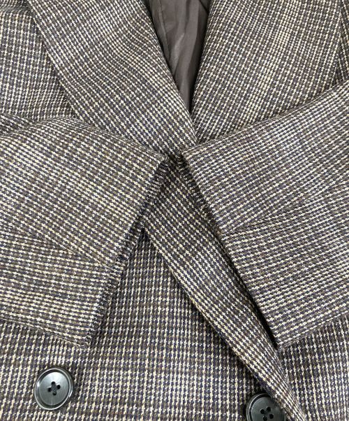 Lisiere（リジェール）Lisiere (リジェール) Zanieri Long W Jacket 19-010-560-0096-3-0 ブラウン サイズ:36の古着・服飾アイテム