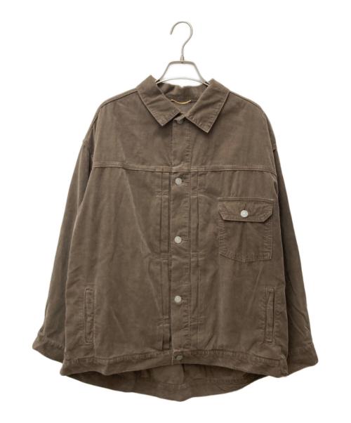 DEUXIEME CLASSE（ドゥーズィエム クラス）DEUXIEME CLASSE (ドゥーズィエム クラス) プリーテッドジャケット ブラウン サイズ:Freeの古着・服飾アイテム