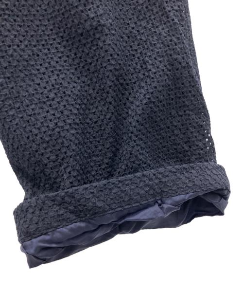 BLUE BLUE（ブルーブルー）BLUE BLUE (ブルーブルー) マイヤーレース3ピースセットアップ ネイビー サイズ:Lの古着・服飾アイテム