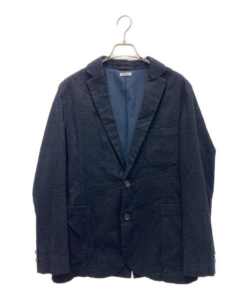 BLUE BLUE（ブルーブルー）BLUE BLUE (ブルーブルー) マイヤーレース3ピースセットアップ ネイビー サイズ:Lの古着・服飾アイテム