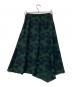 TOMORROW LAND (トゥモローランド) シャドーフラワープリント アシンメトリーサーキュラースカート ブラック サイズ:36 未使用品：7000円