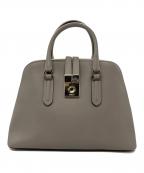 FURLAフルラ）の古着「2WAYレザーショルダーバッグ」｜グレージュ