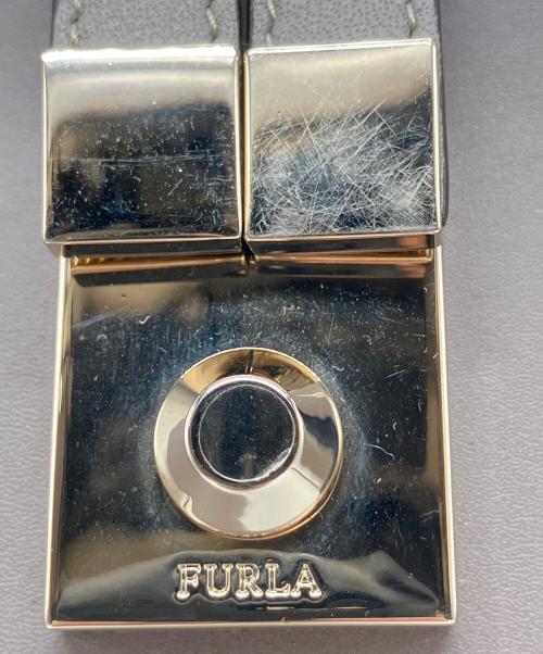 FURLA（フルラ）FURLA (フルラ) 2WAYレザーショルダーバッグ グレージュの古着・服飾アイテム