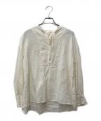 magaliマガリ）の古着「リネンブラウス」｜アイボリー