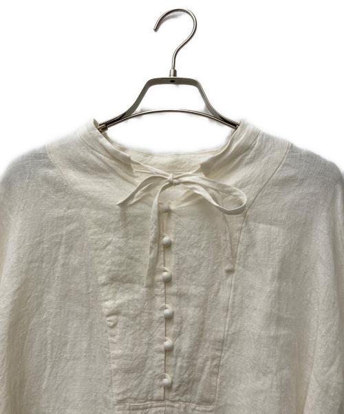 magali（マガリ）magali (マガリ) リネンブラウス アイボリー サイズ:Freeの古着・服飾アイテム
