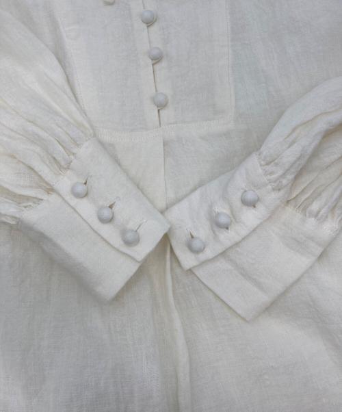 magali（マガリ）magali (マガリ) リネンブラウス アイボリー サイズ:Freeの古着・服飾アイテム