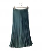 theoryセオリー）の古着「AIRY SATEEN HURRICANE PLEATS」｜グリーン
