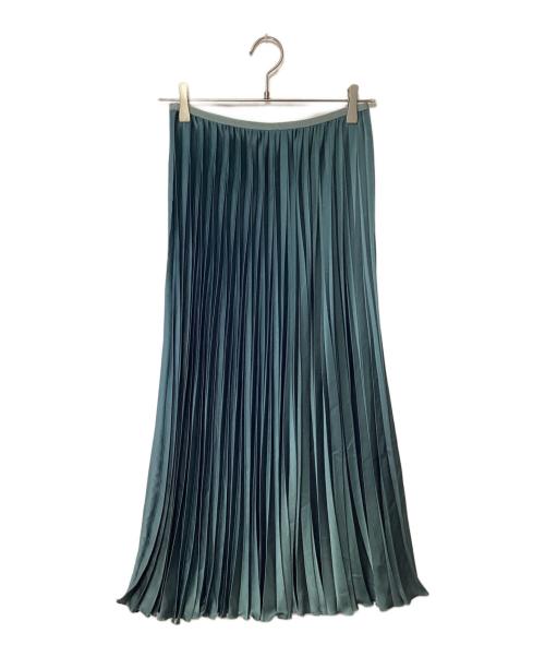 theory（セオリー）theory (セオリー) AIRY SATEEN HURRICANE PLEATS グリーン サイズ:P(5～7号)の古着・服飾アイテム