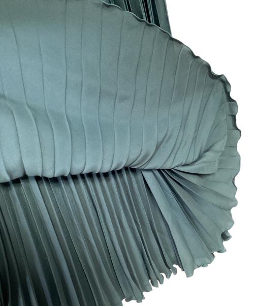 theory（セオリー）theory (セオリー) AIRY SATEEN HURRICANE PLEATS グリーン サイズ:P(5～7号)の古着・服飾アイテム