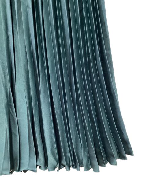 theory（セオリー）theory (セオリー) AIRY SATEEN HURRICANE PLEATS グリーン サイズ:P(5～7号)の古着・服飾アイテム