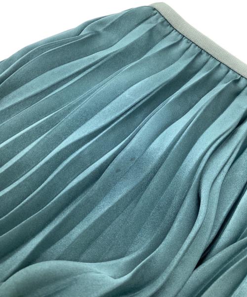 theory（セオリー）theory (セオリー) AIRY SATEEN HURRICANE PLEATS グリーン サイズ:P(5～7号)の古着・服飾アイテム