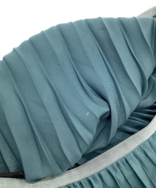 theory（セオリー）theory (セオリー) AIRY SATEEN HURRICANE PLEATS グリーン サイズ:P(5～7号)の古着・服飾アイテム