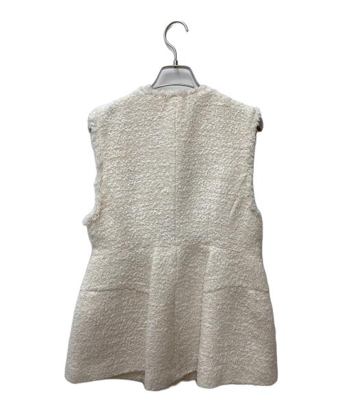 ARPEGE STORY（アルページュストーリー）ARPEGE STORY (アルページュストーリー) パールボタンペプラムジレ ベージュ サイズ:1の古着・服飾アイテム