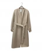 Nobleノーブル）の古着「トリプルクロスパフスリーブコート」｜ベージュ