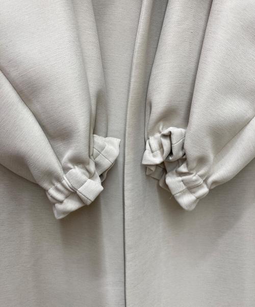 Noble（ノーブル）Noble (ノーブル) トリプルクロスパフスリーブコート ベージュ サイズ:38の古着・服飾アイテム