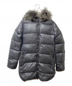 DUVETICAデュベティカ）の古着「ファー付ダウンコート」｜ネイビー