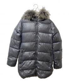 DUVETICA（デュベティカ）の古着「ファー付ダウンコート」｜ネイビー