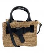 VIOLAd'OROヴィオラドーロ）の古着「2WAY編み込みショルダーバッグ」｜ブラック