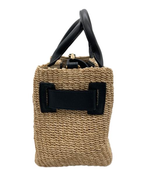 VIOLAd'ORO（ヴィオラドーロ）VIOLAd'ORO (ヴィオラドーロ) 2WAY編み込みショルダーバッグ ブラックの古着・服飾アイテム