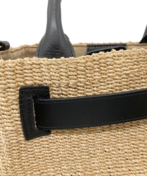 VIOLAd'ORO（ヴィオラドーロ）VIOLAd'ORO (ヴィオラドーロ) 2WAY編み込みショルダーバッグ ブラックの古着・服飾アイテム