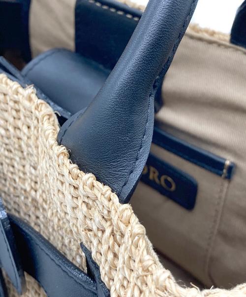 VIOLAd'ORO（ヴィオラドーロ）VIOLAd'ORO (ヴィオラドーロ) 2WAY編み込みショルダーバッグ ブラックの古着・服飾アイテム