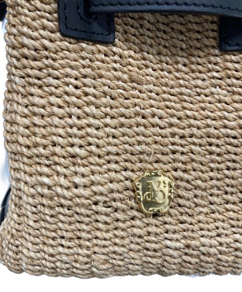 VIOLAd'ORO（ヴィオラドーロ）VIOLAd'ORO (ヴィオラドーロ) 2WAY編み込みショルダーバッグ ブラックの古着・服飾アイテム