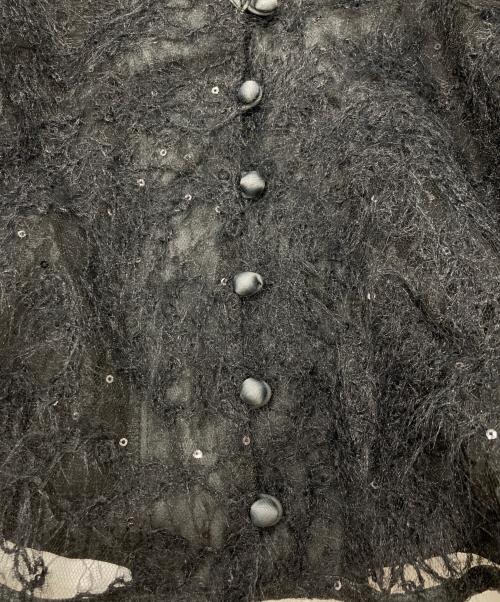 Ameri（アメリ）Ameri (アメリ) BRUSHED LACE VOLUME SLEEVE BLOUSE ブラック サイズ:Sの古着・服飾アイテム