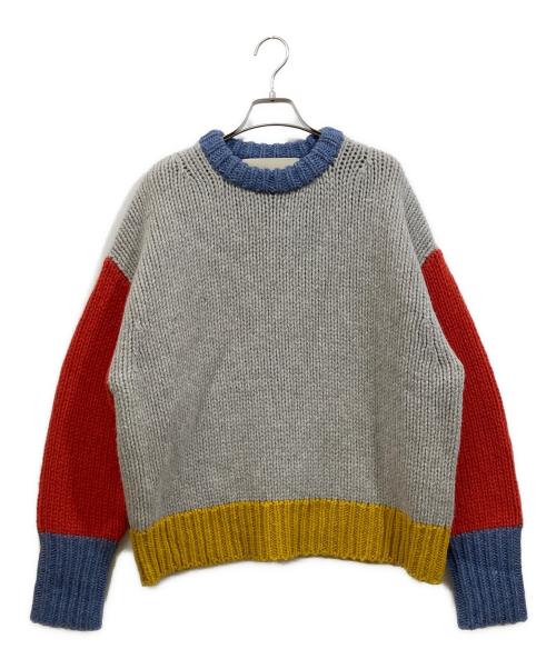 NKNIT（ンニット）NKNIT (ンニット) カラーブロッキングニット サイズ:SIZE 2の古着・服飾アイテム