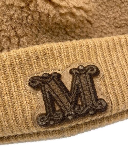 MaxMara（マックスマーラ）MaxMara (マックスマーラ) テディベア ニットキャップ ブラウン サイズ:58の古着・服飾アイテム