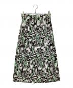 FUMIE=TANAKAフミエタナカ）の古着「ゼブラスカート　ZEBRA SKIRT」｜ブラック