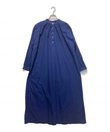 NIGEL CABOURN（ナイジェルケーボン）の古着「ヴィンテージギャザードレス」｜ブルー