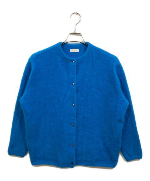 BALLSEY（ボールジィ）BALLSEY (ボールジィ) フラッフィーヤーン クルーネックカーディガン ブルー サイズ:Sの古着・服飾アイテム