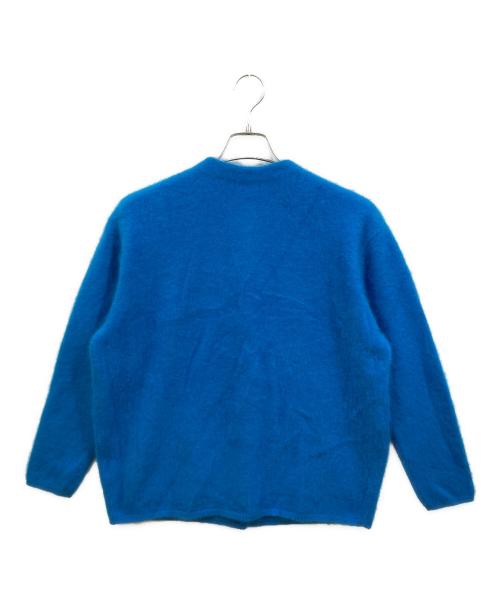 BALLSEY（ボールジィ）BALLSEY (ボールジィ) フラッフィーヤーン クルーネックカーディガン ブルー サイズ:Sの古着・服飾アイテム