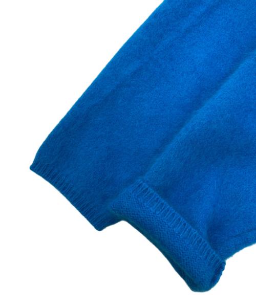 BALLSEY（ボールジィ）BALLSEY (ボールジィ) フラッフィーヤーン クルーネックカーディガン ブルー サイズ:Sの古着・服飾アイテム