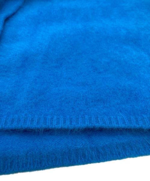 BALLSEY（ボールジィ）BALLSEY (ボールジィ) フラッフィーヤーン クルーネックカーディガン ブルー サイズ:Sの古着・服飾アイテム