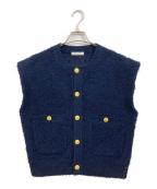 MACPHEEマカフィー）の古着「ツイーディー クルーネックジレ」｜ネイビー