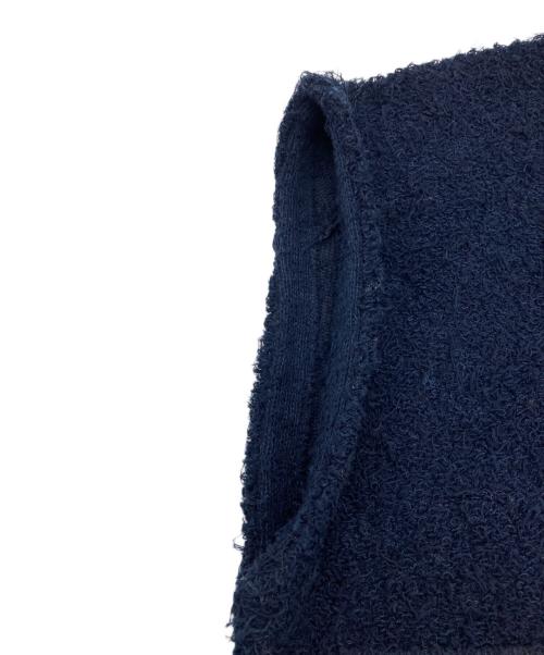 MACPHEE（マカフィー）MACPHEE (マカフィー) ツイーディー クルーネックジレ ネイビー サイズ:Sの古着・服飾アイテム