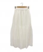 SACRAサクラ）の古着「RAMIE LAWN SKIRT」｜ホワイト