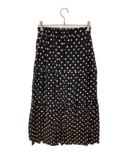 SACRA（サクラ）SACRA (サクラ) ポルカドットスカート　POLKA DOT'S SKIRT ブラック サイズ:38の古着・服飾アイテム