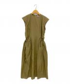 ADOREアドーア）の古着「ナイロンコットンタフタワンピース」｜カーキ