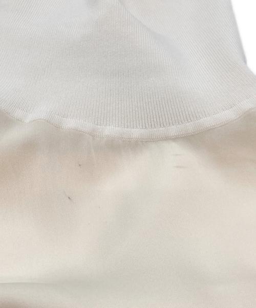 theory（セオリー）theory (セオリー) SILK COMBO/SL ROLL NECK TOP アイボリー サイズ:Sの古着・服飾アイテム
