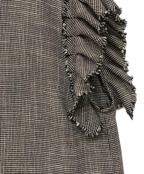 BALLSEY（ボールジィ）BALLSEY (ボールジィ) カラミ フリルスリーブブラウス ブラック サイズ:36の古着・服飾アイテム