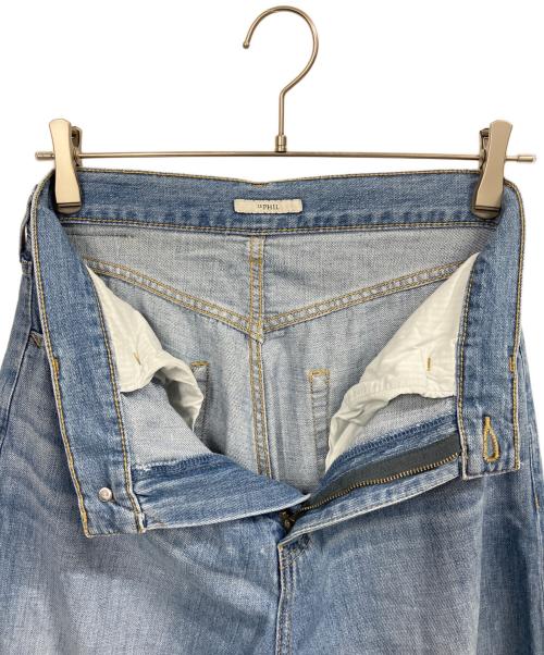 LE PHIL（ル フィル）LE PHIL (ル フィル) ライトデニムバレルパンツ インディゴ サイズ:1の古着・服飾アイテム
